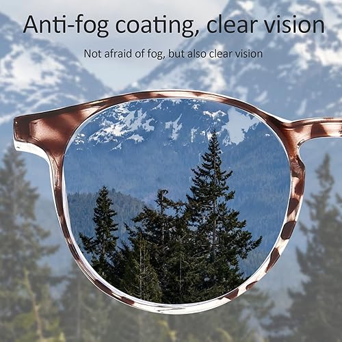 Miniatura 10 de Outray 2 pares de gafas de seguridad anti niebla, gafas de protección azul, bloqueo de luz azul para hombres mujeres