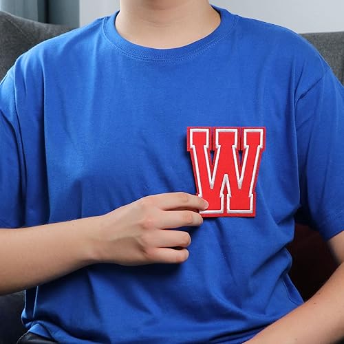 Miniatura 436 de Parches de letras termo-adhesivas de alta calidad – Lindas letras para ropa – Parche universitario para ropa – Letras bordadas de 4 1/2 parches