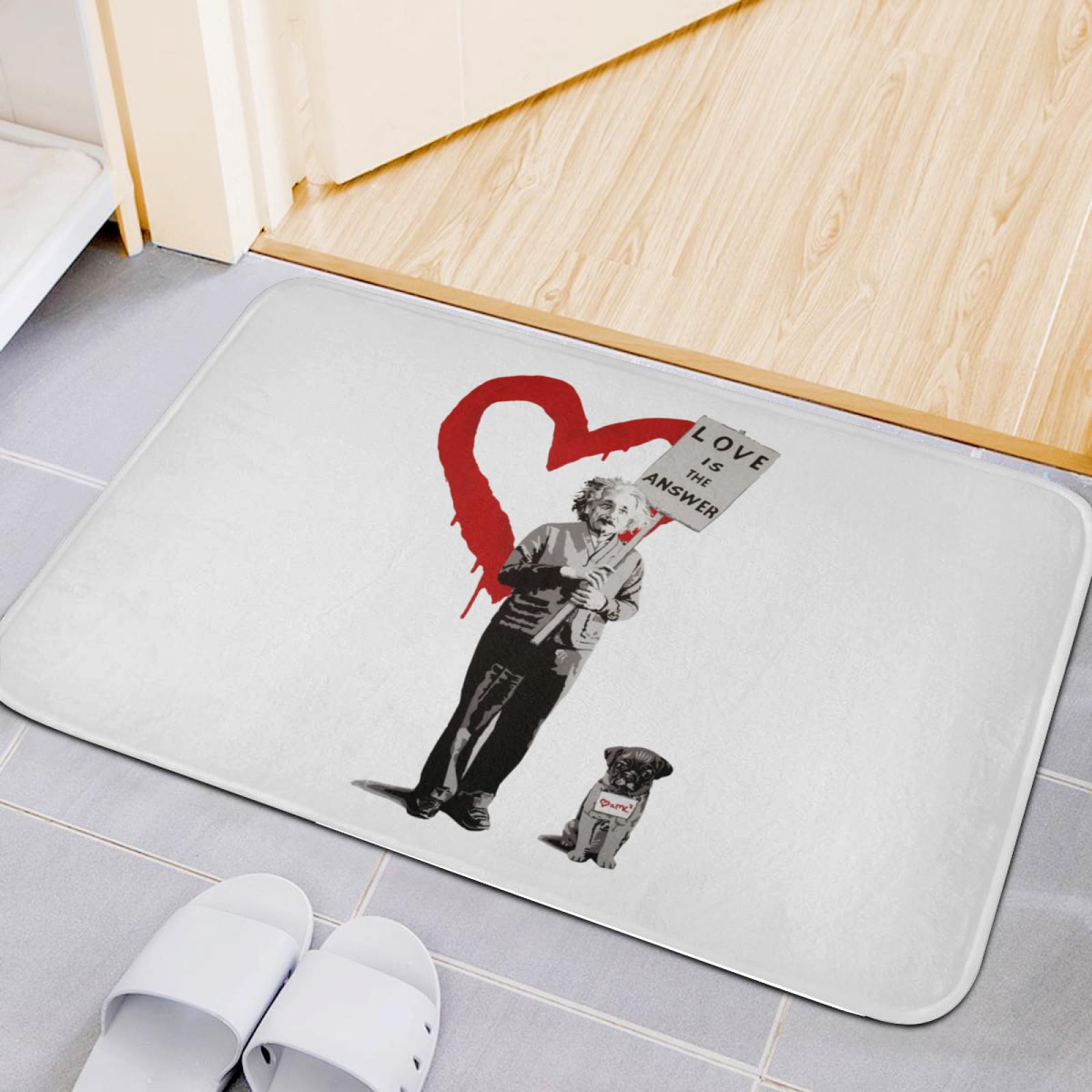 Amazon | 玄関マット バンクシー Banksy(2) バスマット お風呂マット