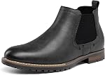 Bruno Marc Chelsea Bottes Casual chaussures en cuir glissade imperméable Robe de cheville pour homme