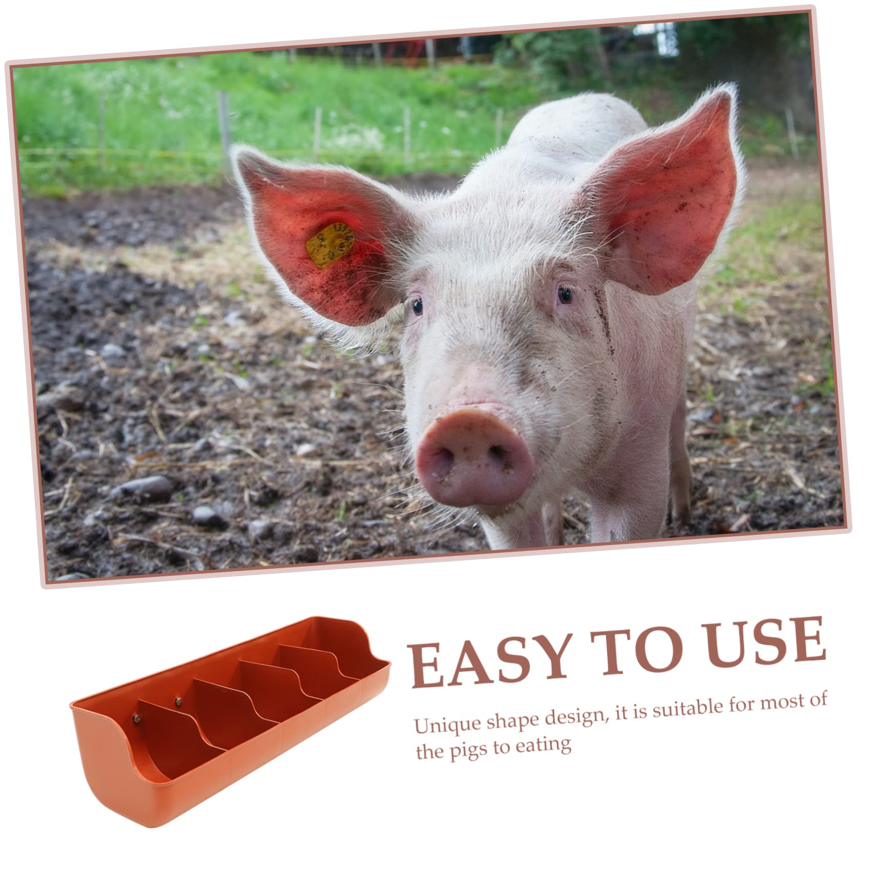 Healeved Abrevadero Valla Colgante Comedero para Ganado Comedero para Cabras Cuencos De Agua De Ovejas De Granja Alimentador De Valla con Clips Plato El Plastico Automático Botella De Agua