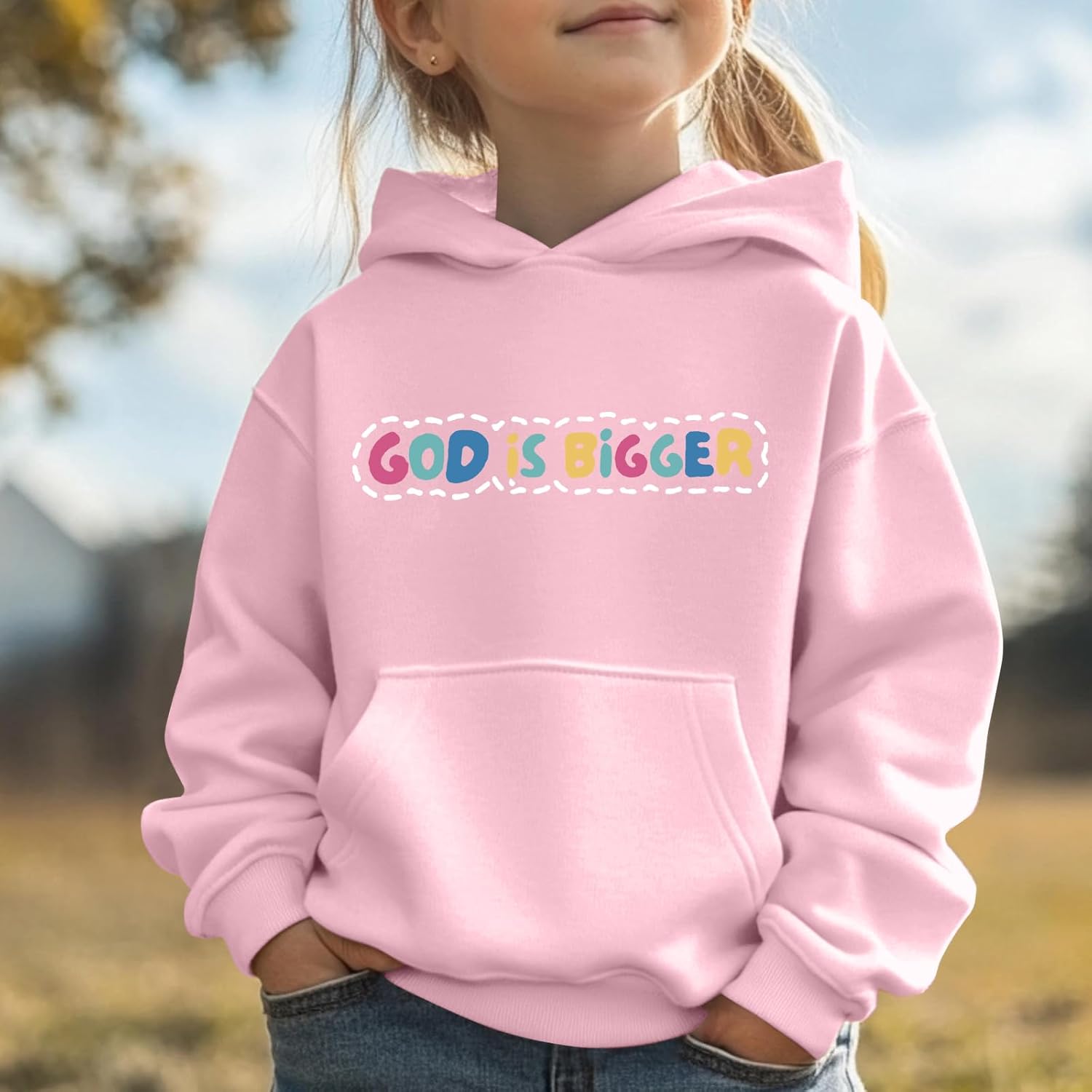 Christian Jesus God Hoodie for Girls Bible Verse Faith Religious Inspirational Sweatshirt Cute Preppy Graphic Tops - Image 4