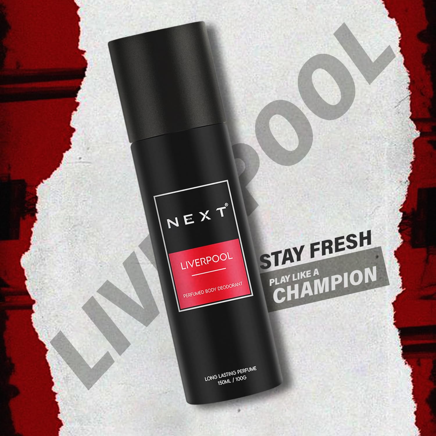 Next Care Liverpool Perfumed Body Spray for Men & Women | Long Lasting Deodorant Spray | Fresh Citrus Woody Fragrance | Lemon, Thyme & Sandalwood Notes | 150ml Each (Pack of 2) - Liverpool 1