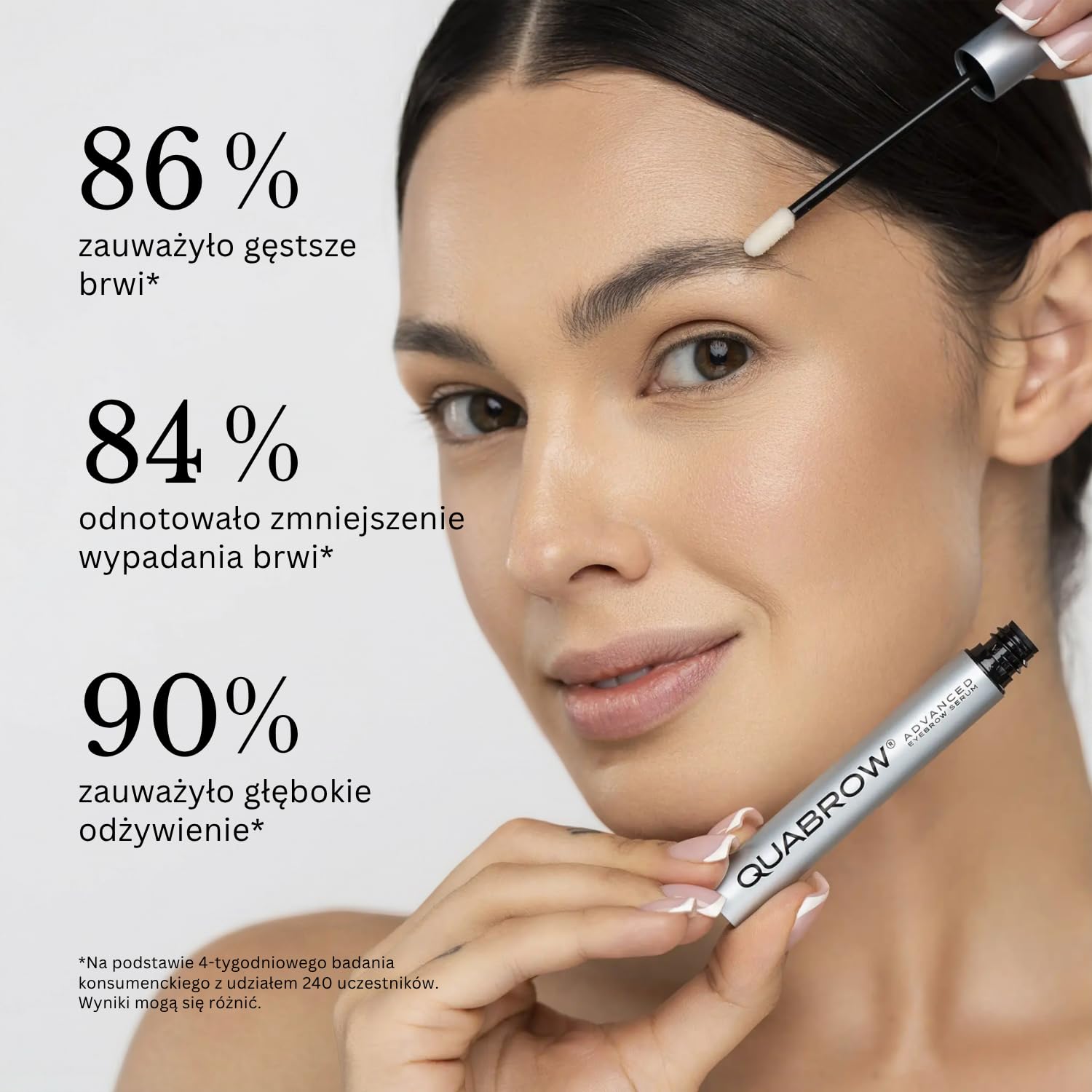 QUABROW® - Serum do brwi na porost i zagęszczenie – Serum do brwi z kompleksem QUA-X® – 3,5 ml Brow Booster
