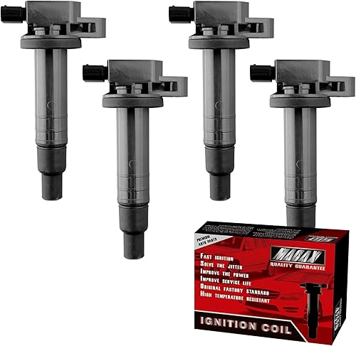 Juego de 4 bobinas de encendido MACAX UF350 C1398 compatibles con Nissan Altima Sentra X-Trail 2002-2008 L4 25L Juego de 4 bobinas de encendido MACAX UF350 C1398 compatibles con Nissan Altima Sentra X-Trail 2002-2008 L4 25L