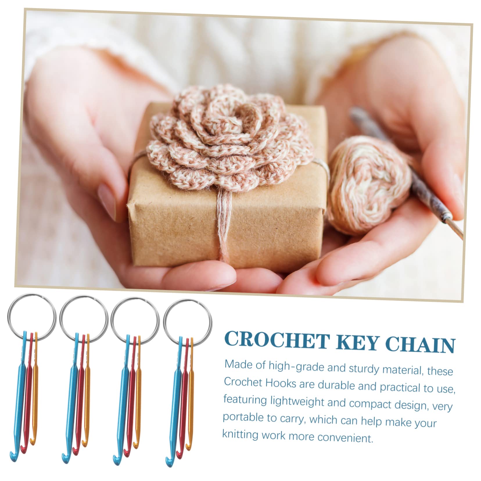 Hohopeti 20piezas Ganchos De Crochet Portátiles Para Tejer Herramientas De Manualidades Para Amantes Del Crochet