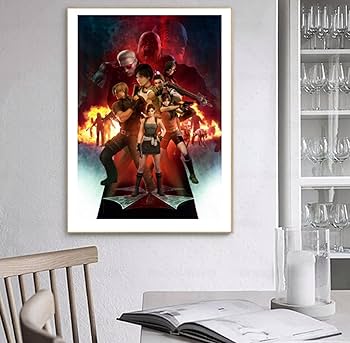 バイオハザード6　ビジュアルアートポスター(プラスチック製) バイオハザード：ザ・ファイナル」ポスタービジュアル