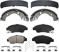 Vista 100 de Detroit Axle - Pastillas de freno para Pontiac Grand Prix 2005-2008, Buick LaCrosse Allure 2005-2009, pastillas de freno de cerámica con repuesto