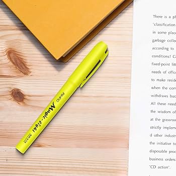 Amazon.com : AIHAO Yellow Highlighters Markers, Chisel Tip