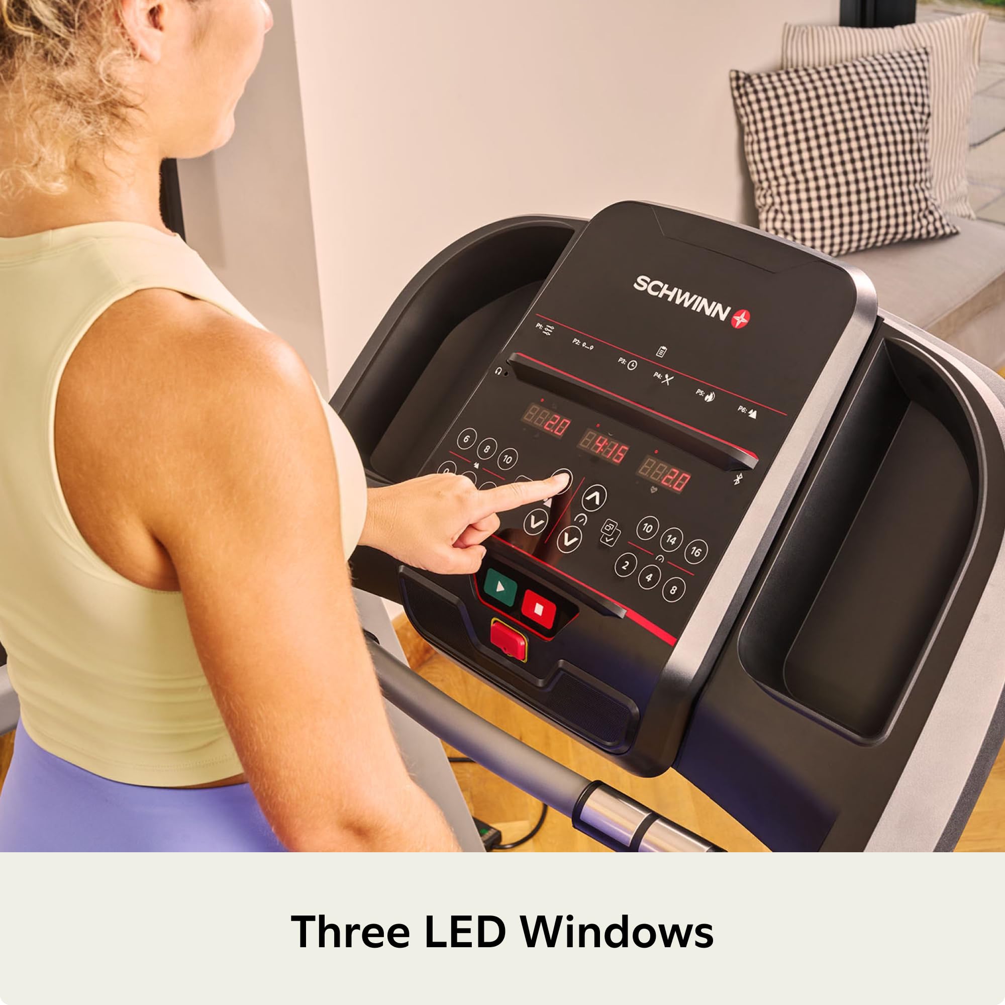 Schwinn Laufband Serie – elektrisch klappbar mit Bluetooth FTMS, kompatibel mit JRNY, Zwift & Kinomap – bis zu 18 km/h, SoftDrop, leise für Zuhause