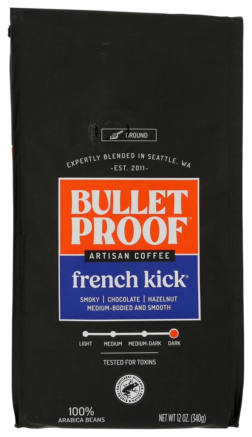 Bulletproof French Kick Dark Roast Ground, 12 oz