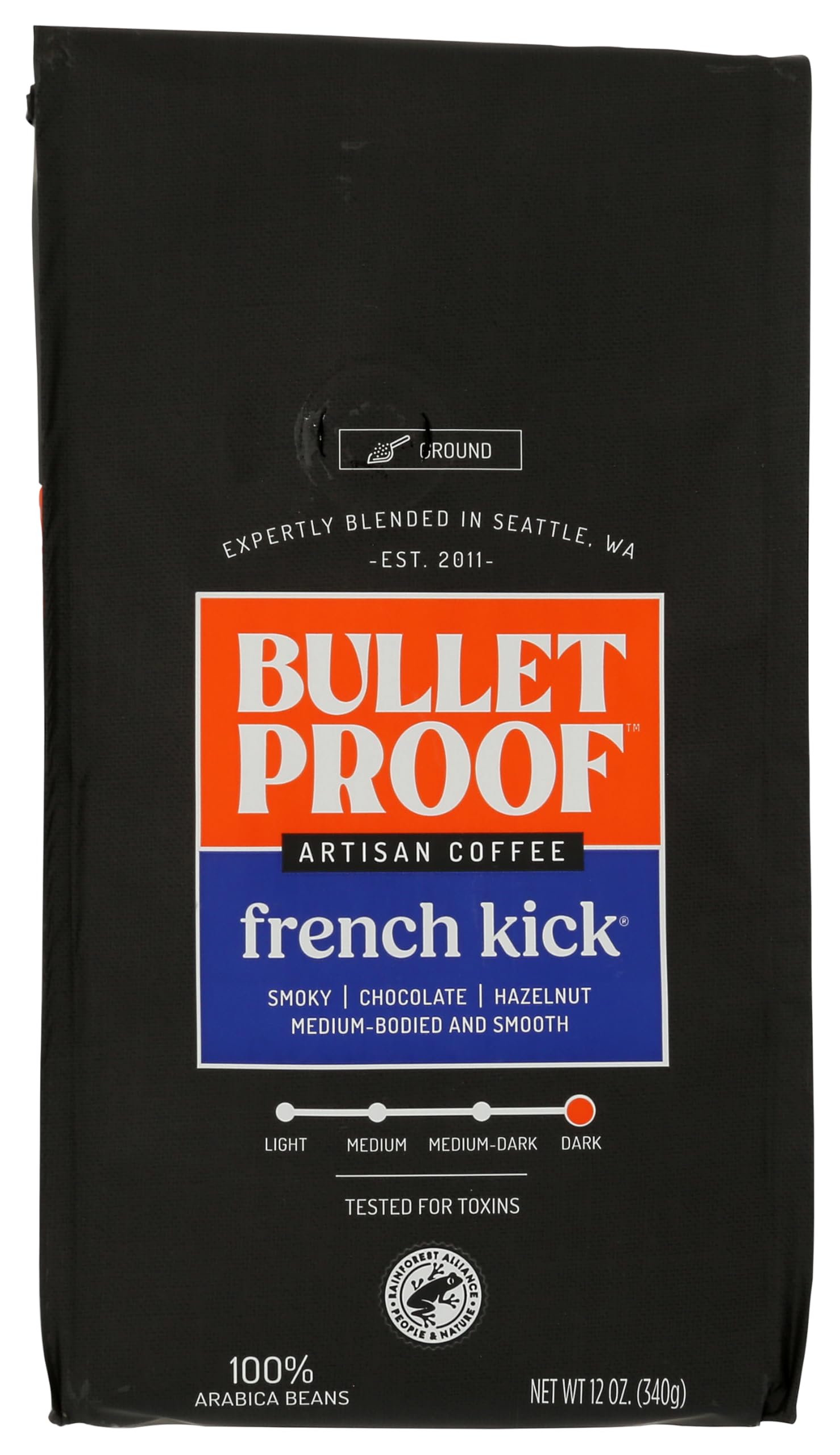 French Kick Dark Roast Ground, 12 oz