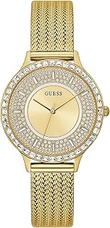 GUESS Round 38mm Champagne Dial Analog Women Watch - GW0402L2