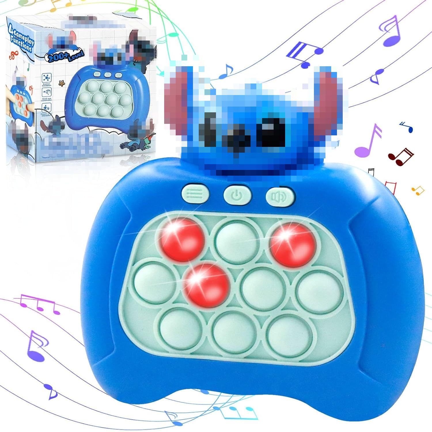 OPEIXSAYKOC Pop Push it Controlador de Juegos,Pop-It Electrónico,Controlador Electrónico-Whack Mole Fidget,Juego De Rompecabezas Pop-It Push Bubble,Juegos Quick Push para Regalos de Niños y Adultos