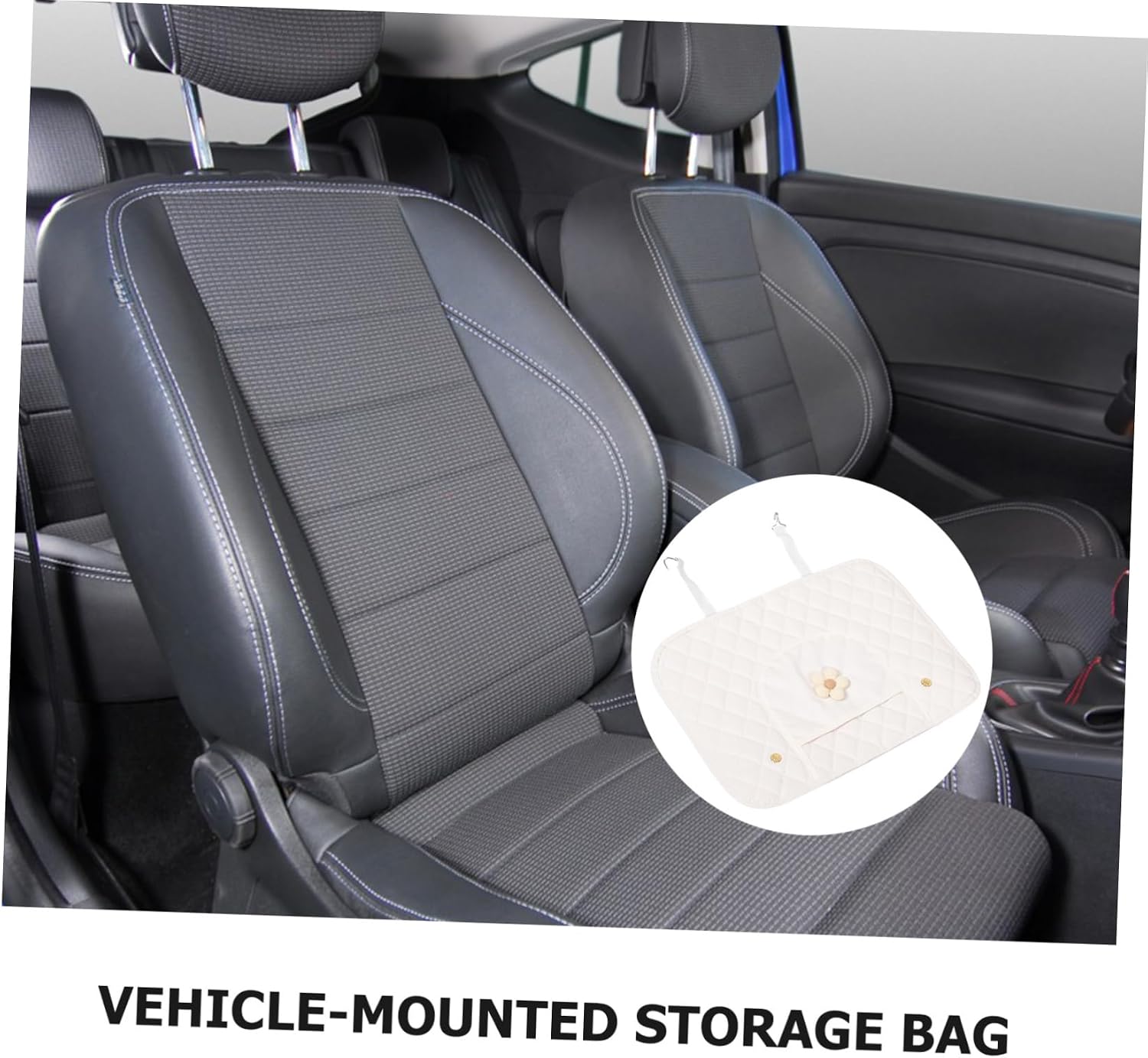 Ciieeo Car Kick Mats Back Seat Protector with Storage Pockets Universal Fit for Boys and Girls Waterproof and Dirt-Resistant 1-Pack