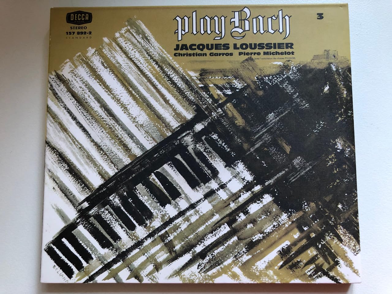 Plays Bach No 3 [Audio CD] Jacques Loussier; Pierre Michelot and Christian Garros