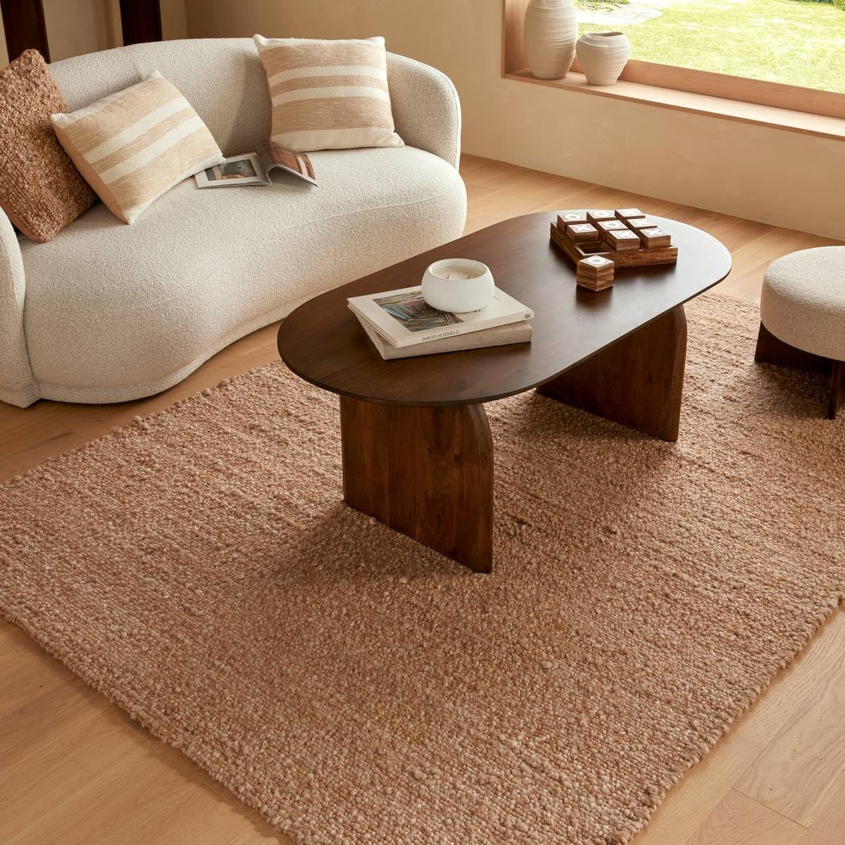 Atmosphera - Tapis Effet Laine volna Camel 230x160cm
