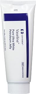 Kendall Vaseline Pure Ultra White Petroleum Jelly 3-Pack, 3.25 oz Tubes - Medical Grade Stable Lubricant