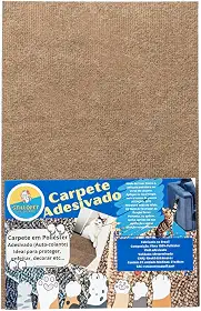 Arranhador Adesivo para Gatos - Protetor para Sofá, Cama e Móveis - Carpete Premium - Evite Arranhões e Mantenha Seu Pet Feliz (Bege, 1 Unidade)