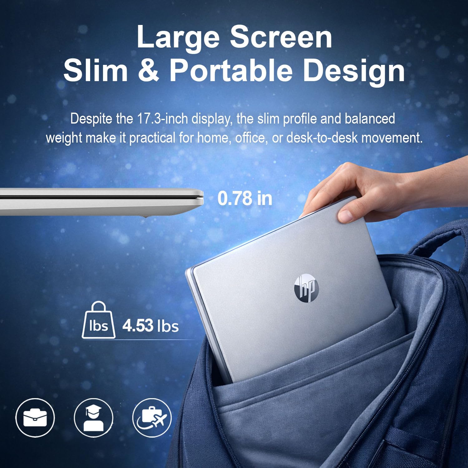 Amazon.co.jp: HP 17.3インチ FHD 1080P ノートパソコン | Intel Core