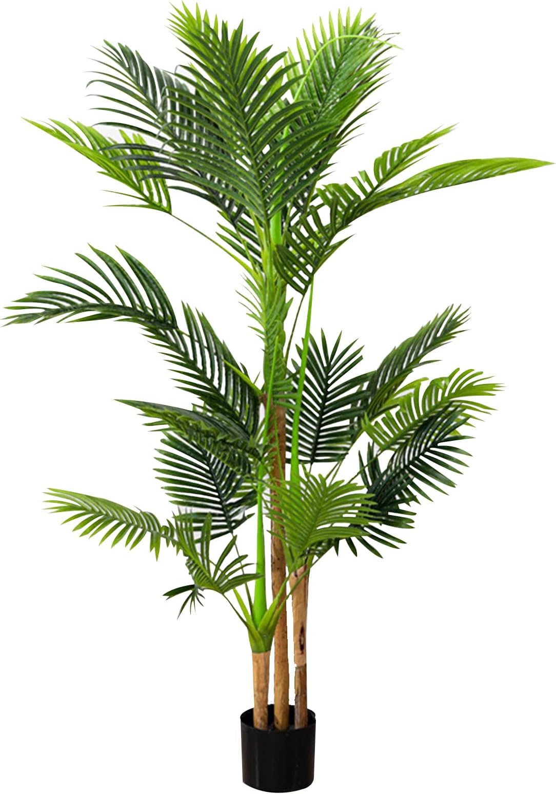 DAYONG Artificial Tree, 1.58M Tall Fake Palm Tree with Lifelike Leaves and Trunk, Decorative Artificial Plant for Home Office Garden Modern Decor (Style 2)