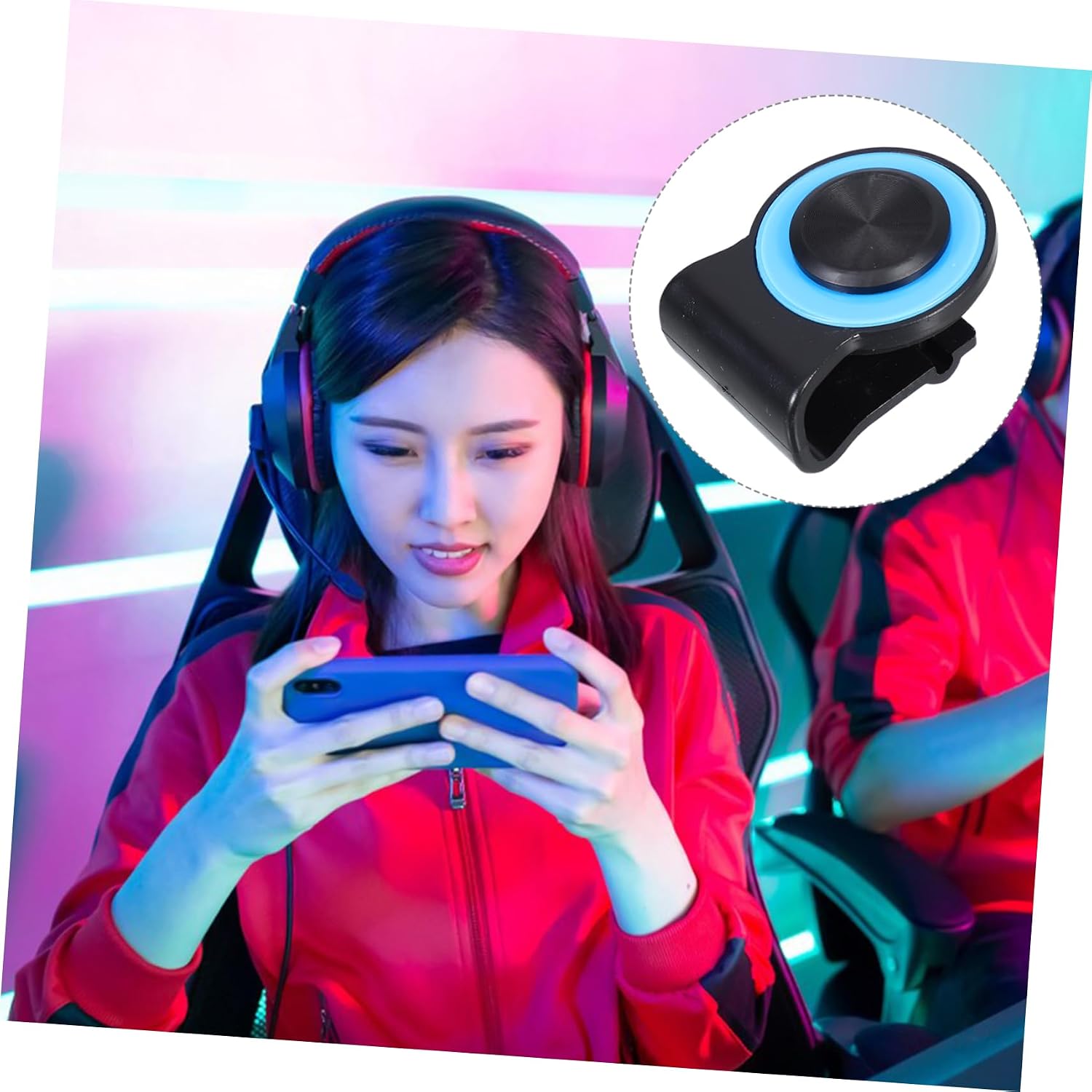 ULDIGI Plastic Mobile Game Controller with Shoot Triggers and Clip for Enhanced Gaming Phones Lightweight Portable and Creative Design for Mobile Gamers