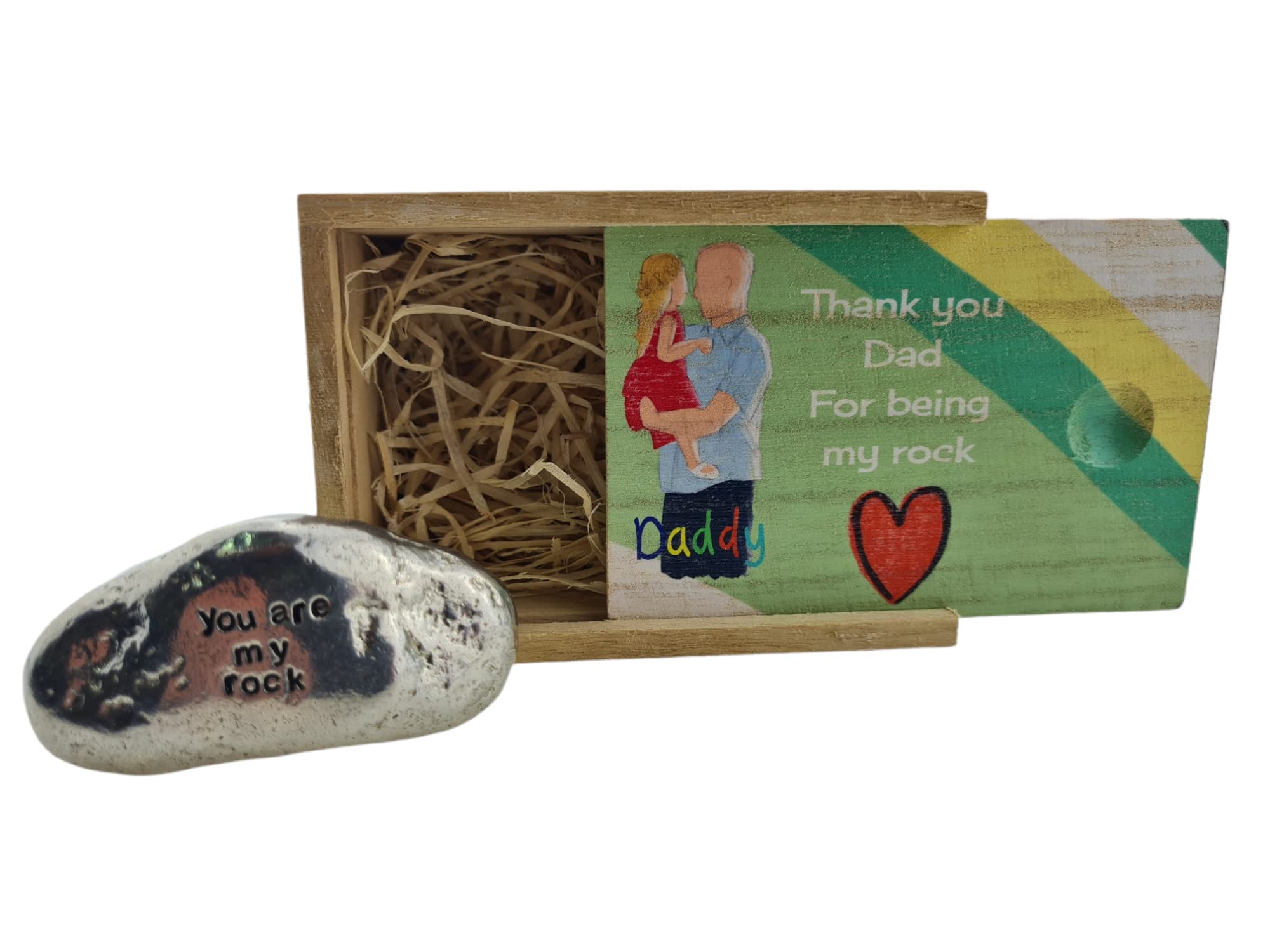PirantinThankyou Dad For Being My Rock Gift Idea With Solid Metal Rock (rock-daddy)