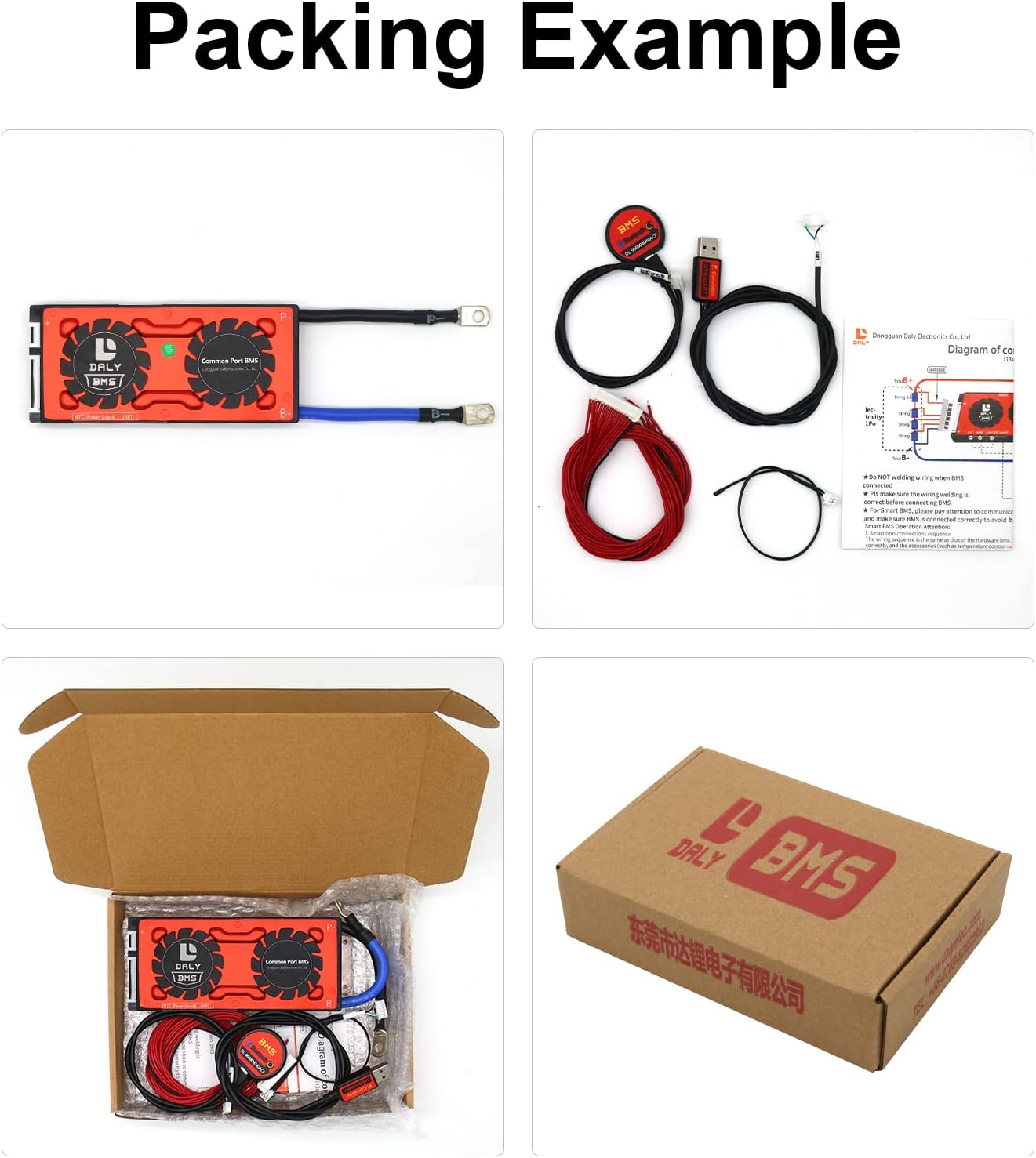 DALY Smart BMS Li-ion 48V 13S 80A with UART Communication, Resetting Bluetooth Module,Common Port for Rated 3.7V Lithium Power Charge and Discahrge Protection(Smart BMS+RS485+CAN,80A)