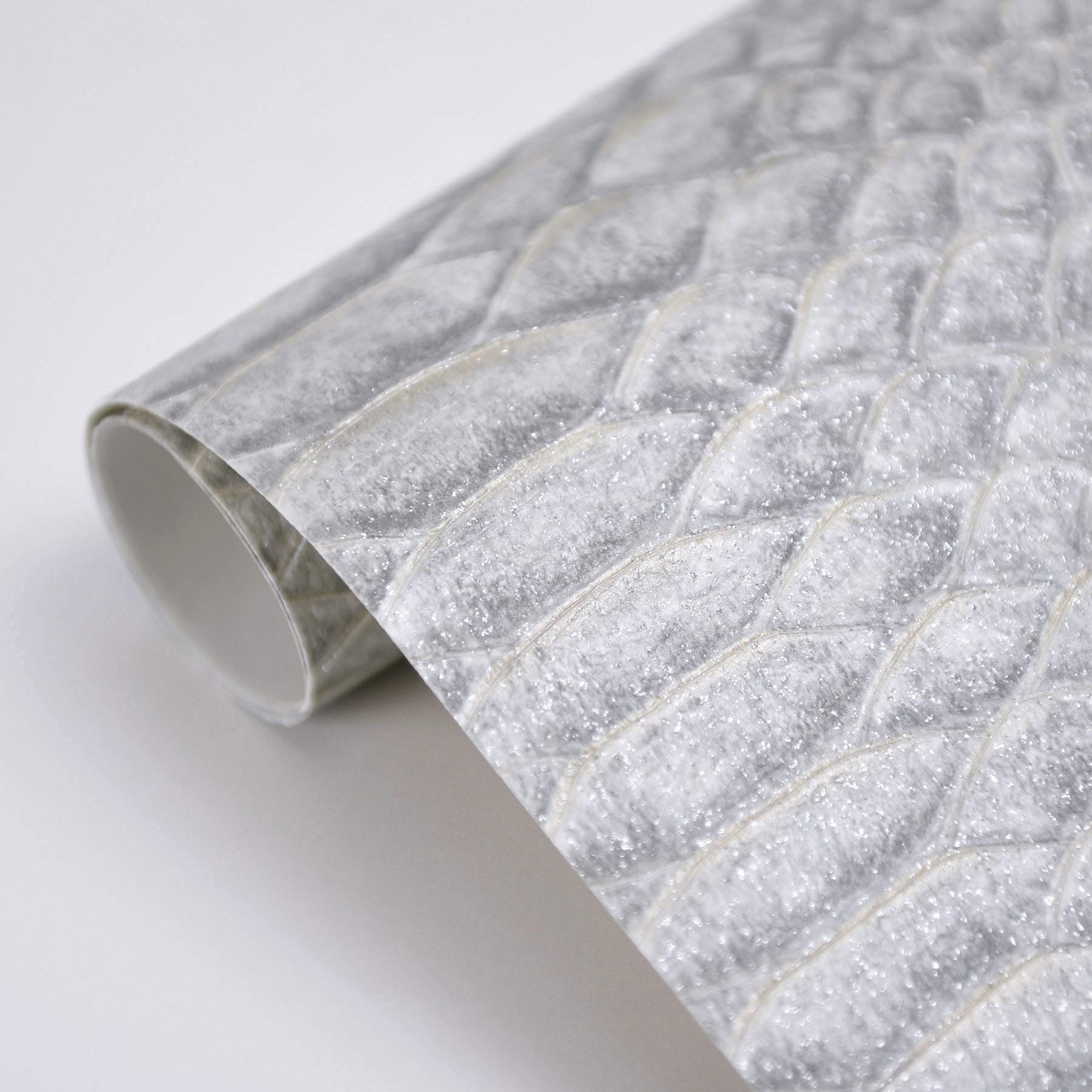 Vymura SELVAGGIA Python Skin Grey, 53 x 1005 cm - Image 2