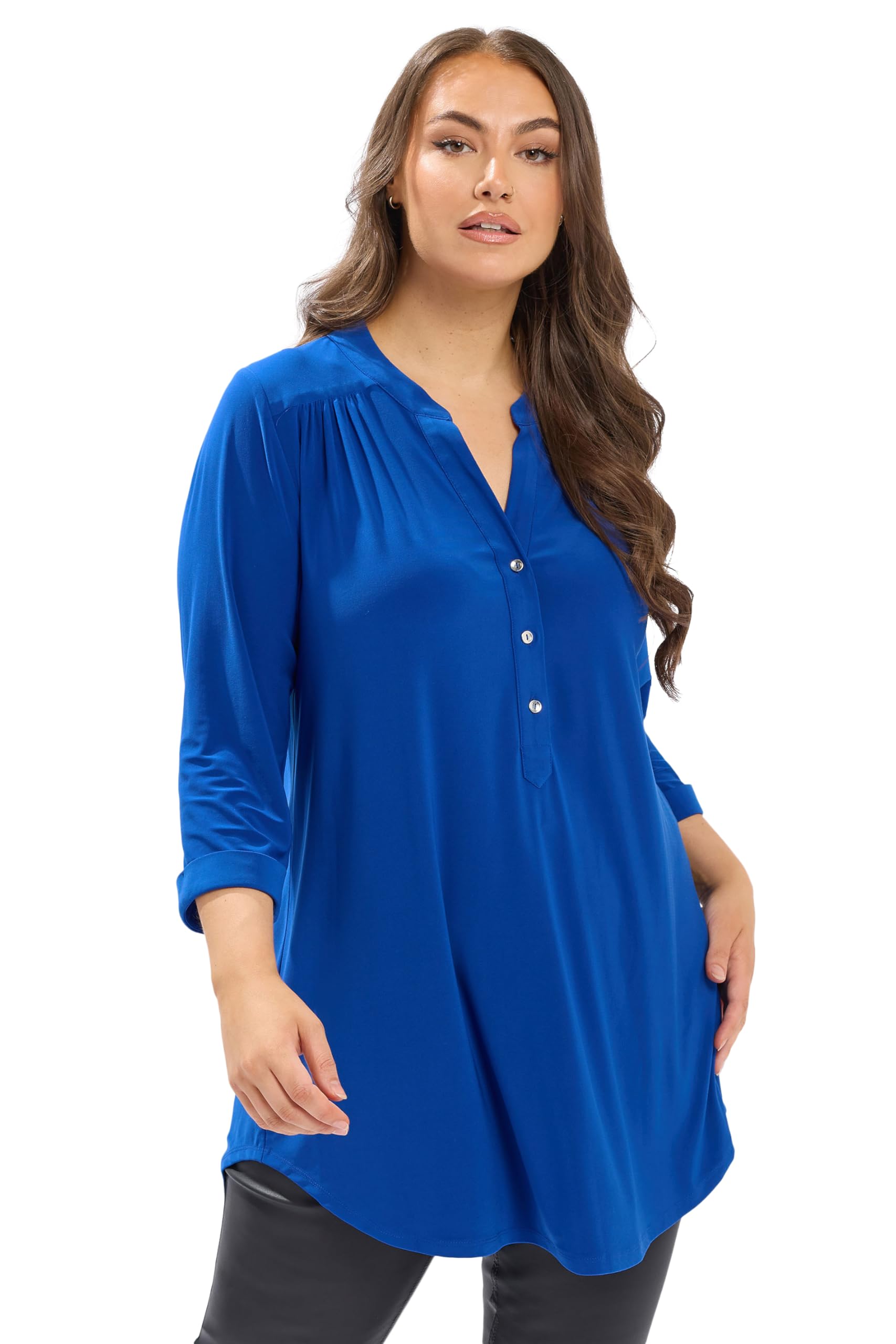 Yours Women's Shirt Cobalt Size 22-24