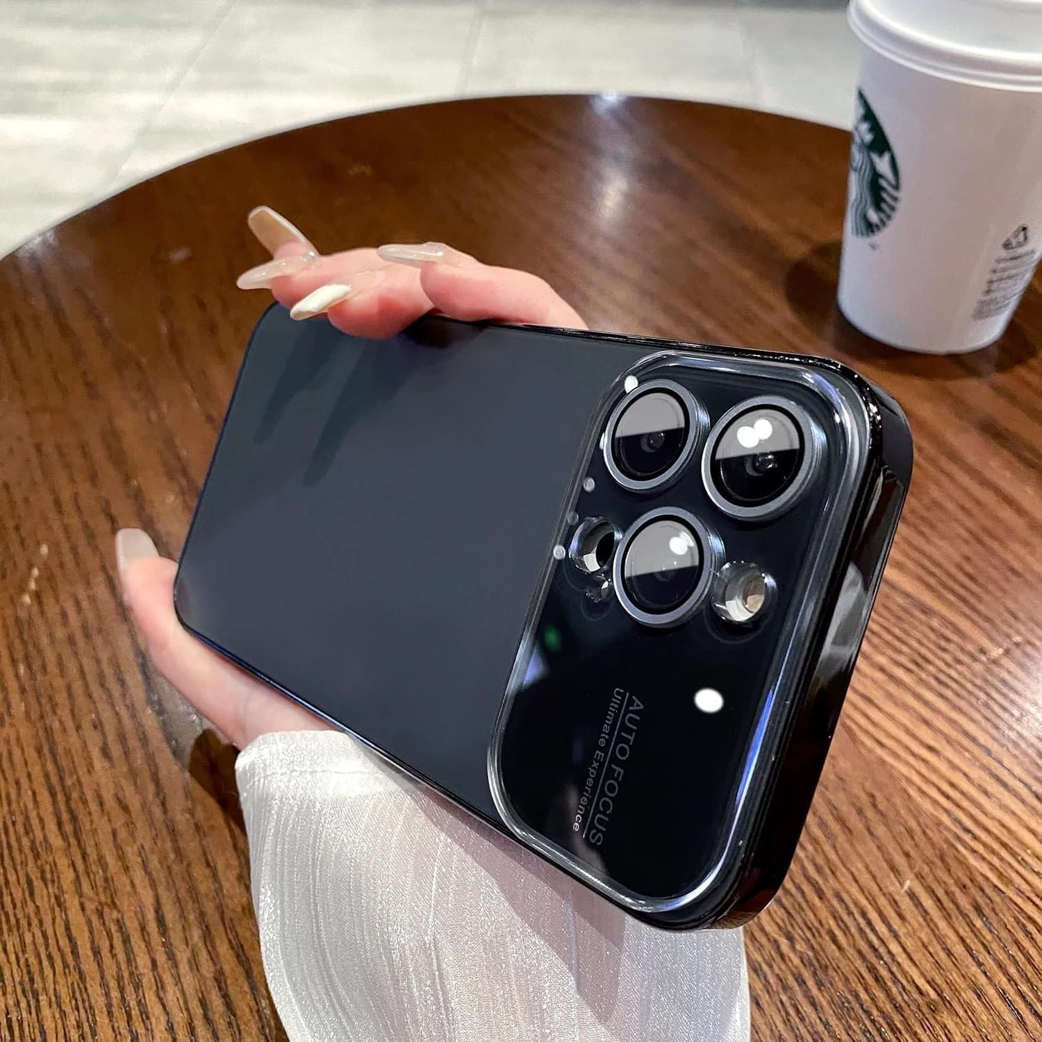 Apurb store Back Cover for iPhone 16 Pro Max Auto Focus Case Soft Matte PC Glass Protective Camera Lens Plating TPU Cover for iPhone 16 Pro Max (Black) (B0DGQQJB59) Amazon Price History, Amazon Price Tracker