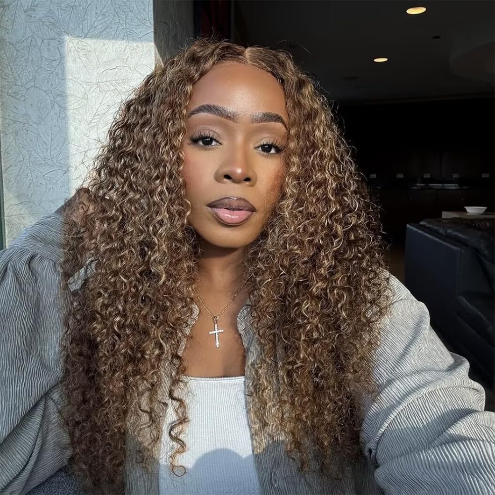 Afro Kinky Curly Glusless Wig 100% Virgin Human Hair Wigs Pre Plucked 180% Density Ombre Blonde Mix Black Brown Color 13×4 Transparent HD Lace Front Wigs with Natural Baby Hair for Women 20 Inch Afro Kinky Curly Glusless Wig 100% Virgin Human Hair Wigs Pre Plucked 180% Density Ombre Blonde Mix Black Brown Color 13×4 Transparent HD Lace Front Wigs with Natural Baby Hair for Women 20 Inch