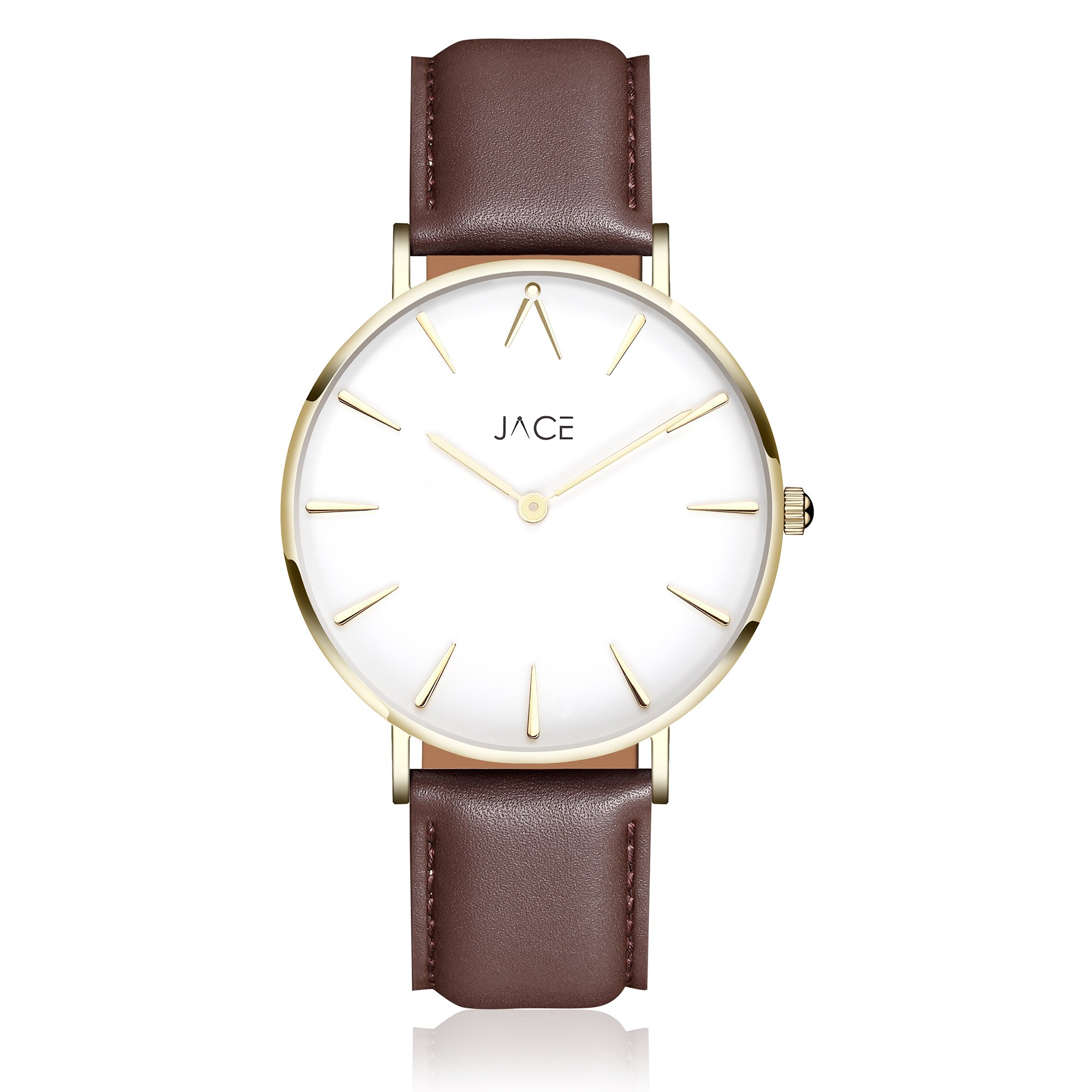 Jace - Paris Men's Leather Band Watch
