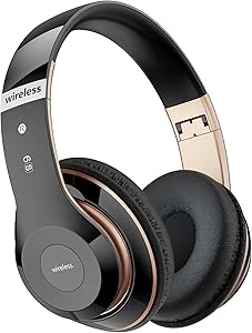 Lankey Sound Wireless Headphones with 6 EQ Modes, Bluetooth Headphones, 65 Hours Over Ear Headphones Bluetooth with Built-…