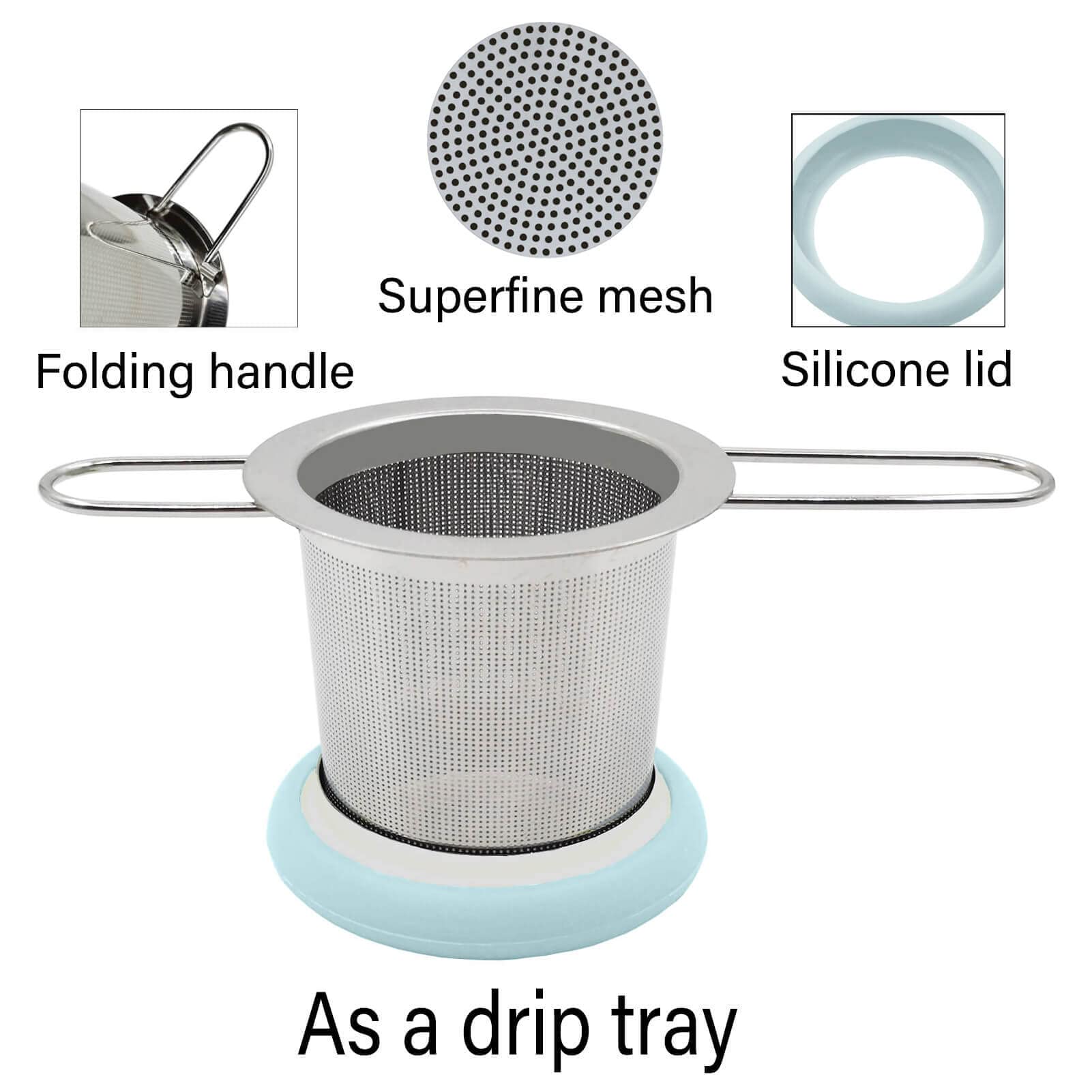 Infusore Per Tè In Acciaio Inox 2 Pezzi: La Tisana Perfetta Senza Foglie In Giro! - 3