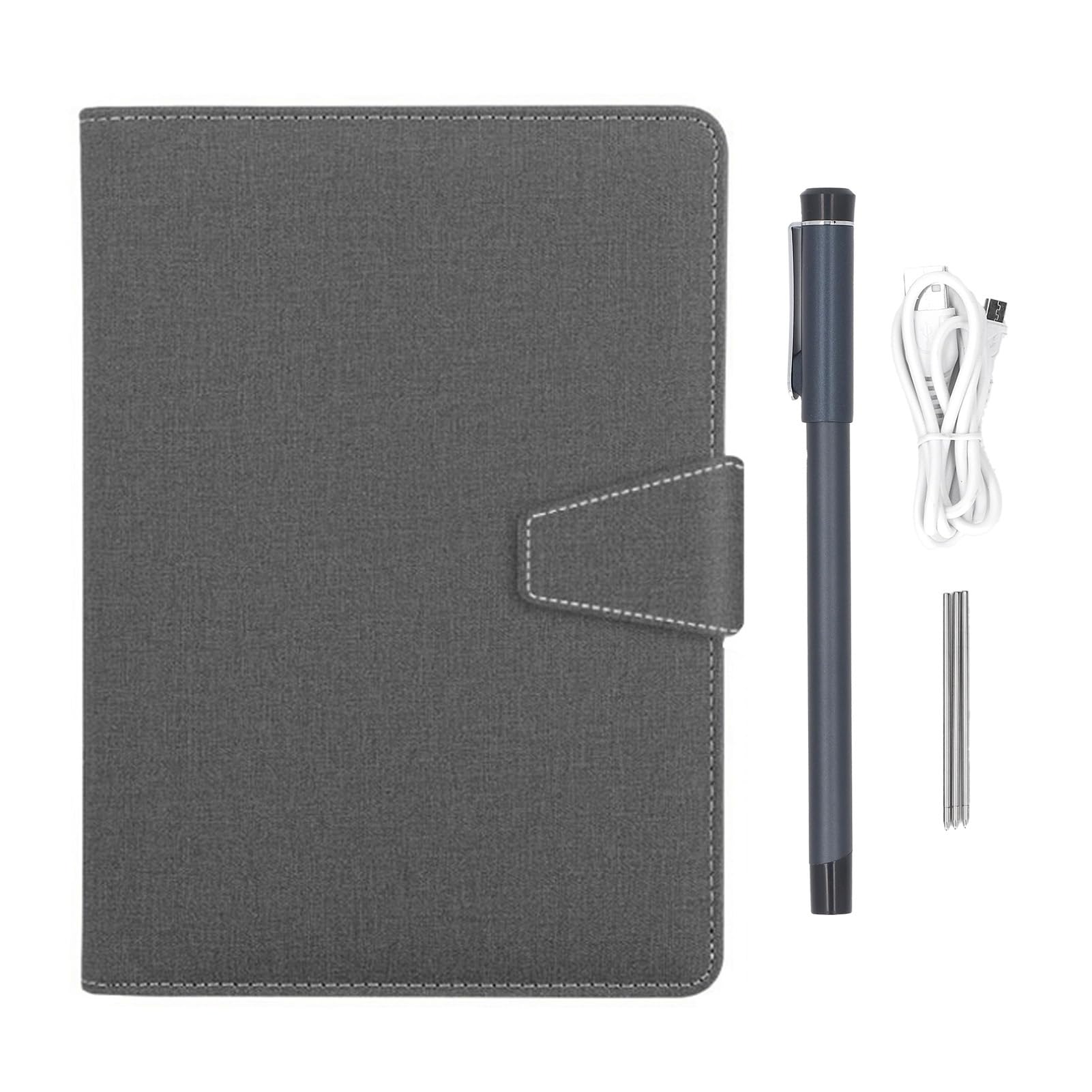 LICAEVEY Digitales Notebook Sync Pen -Set, 3 in 1 Design OCR -Erkennungstechnologie, Echtzeit -Synchron -Digitalisierung Digitales Notizbuch mit Smart Pen für das Studium und die Arbeit (GRAY)