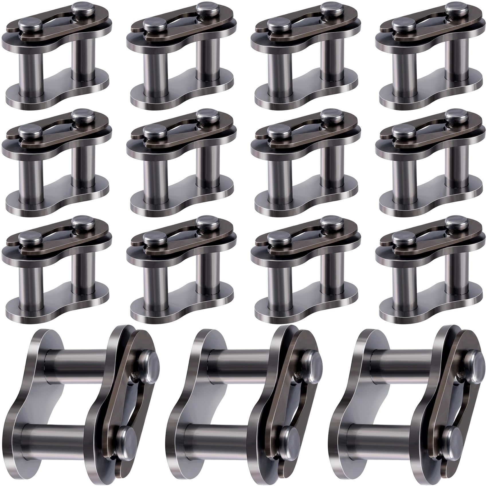 PAGOW 15pcs #428 Chain Master Link Roller, Steel Alloy Heavy Duty Connector for Bike Bicycle Mini Karting Pit ATV Scooter Baja Doodle Bug Motovox