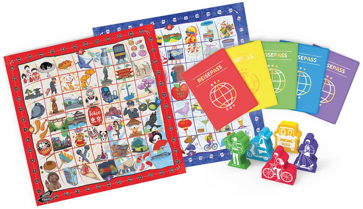 Asmodee Office Dog, Word Traveler, Gioco di Parole, 2-5 Giocatori, dai 10+ Anni, 30-45 Minuti, Tedesco