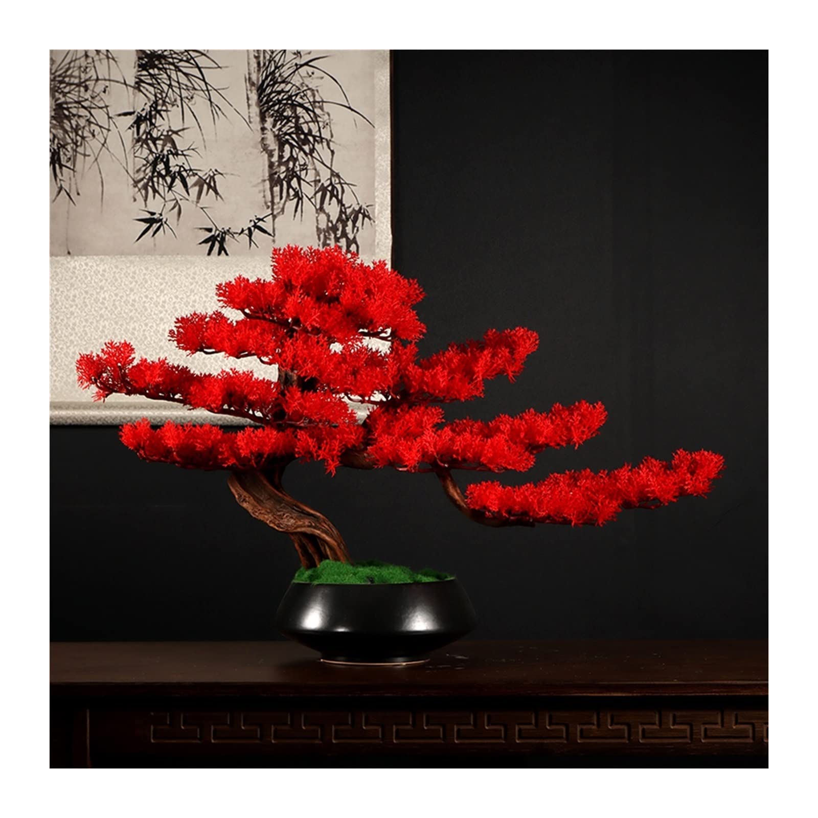Arbre bonsai artificiel pin decoration interieure haut de gamme