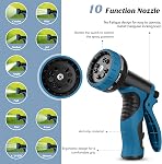 Couche de jardin 100FT, Tuyau d'eau 10 Buse de fonction, tuyau de jardin métallique avec des connecteurs fuite-proof, Kink Free, léger, ponction-prof, Pet-Proof, robuste, 550PSI, Trou pour l'extérieur, Yard