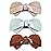 Mistofu Hair Barrettes For Women - 3Pcs Butterfly Barrettes for Thick Hair French Design with Beautiful Lines Elegant and Stylish - Perfect Hair Accessories for Women (muwen)
