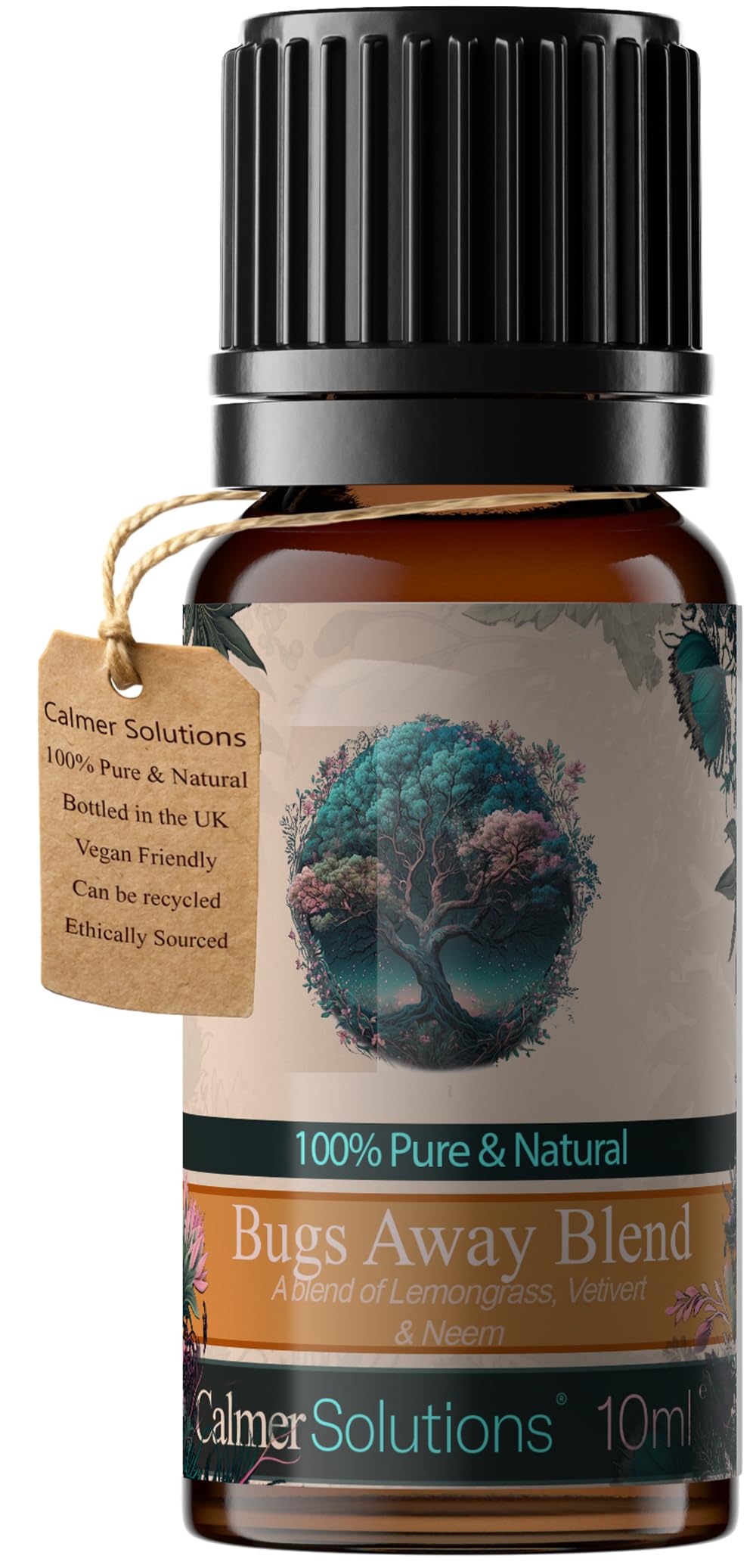 Calmer Solutions Clear Fresh Outdoor Essential Oil Blend 10Ml – Lemongrass & Vetiver Aromatherapy Oil For Diffusers | Bugs Away