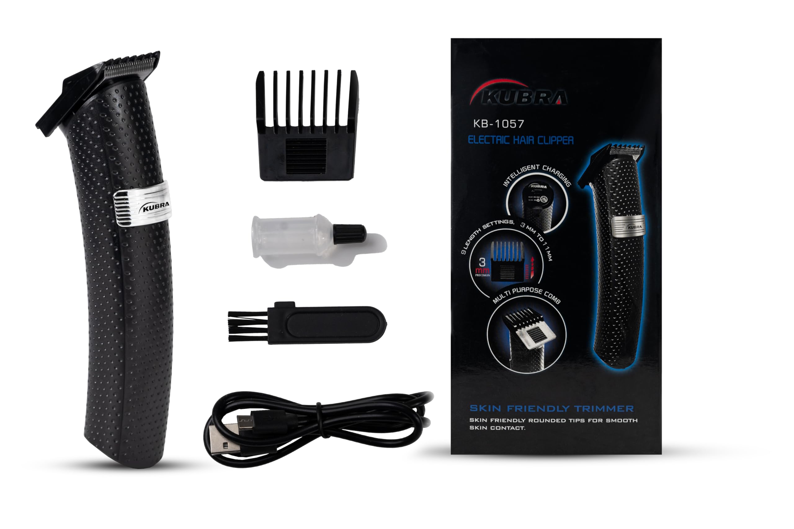 Kubra KB-1057 Black Hair Clipper - Image 1