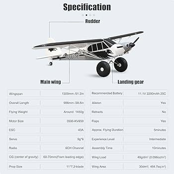 Amazon.com: Fms Rc Planes for Adults Remote Control Airplane