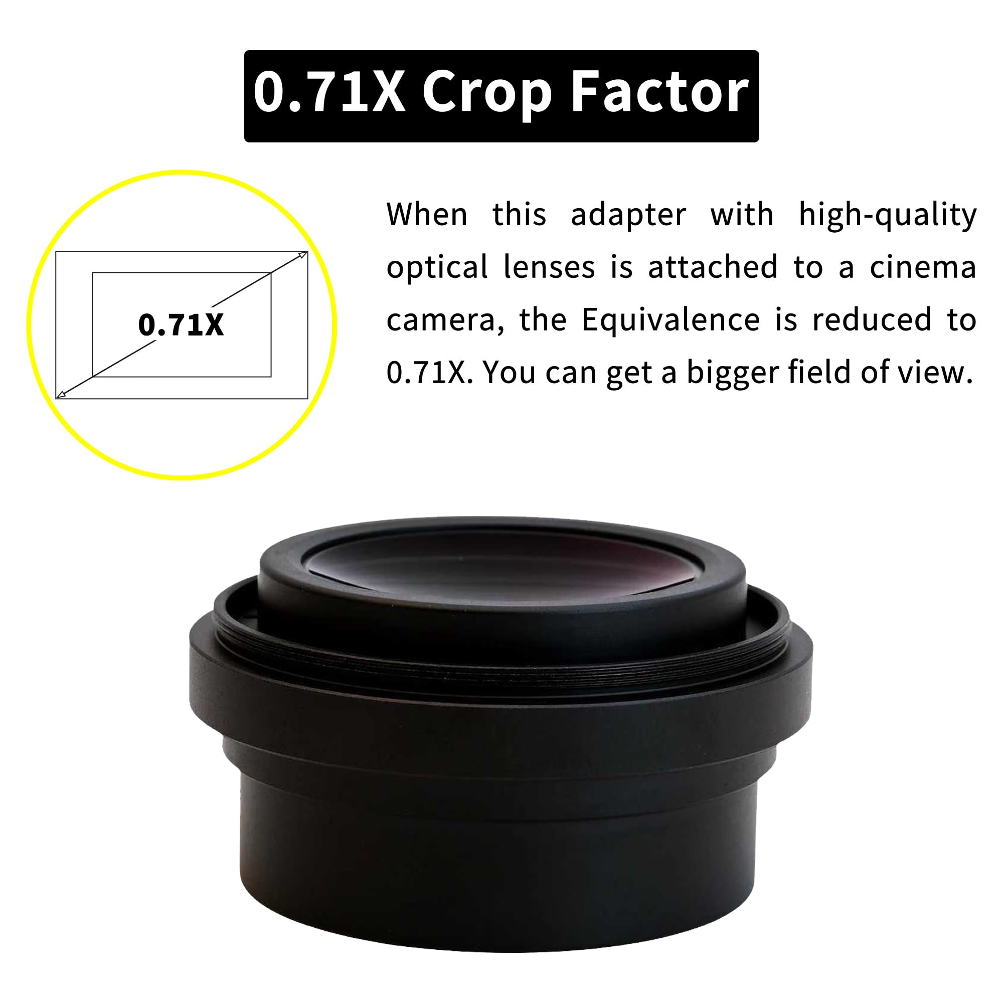 Amazon.com : XPIMAGE 0.71X Focal Reducer Speed Booster Modify