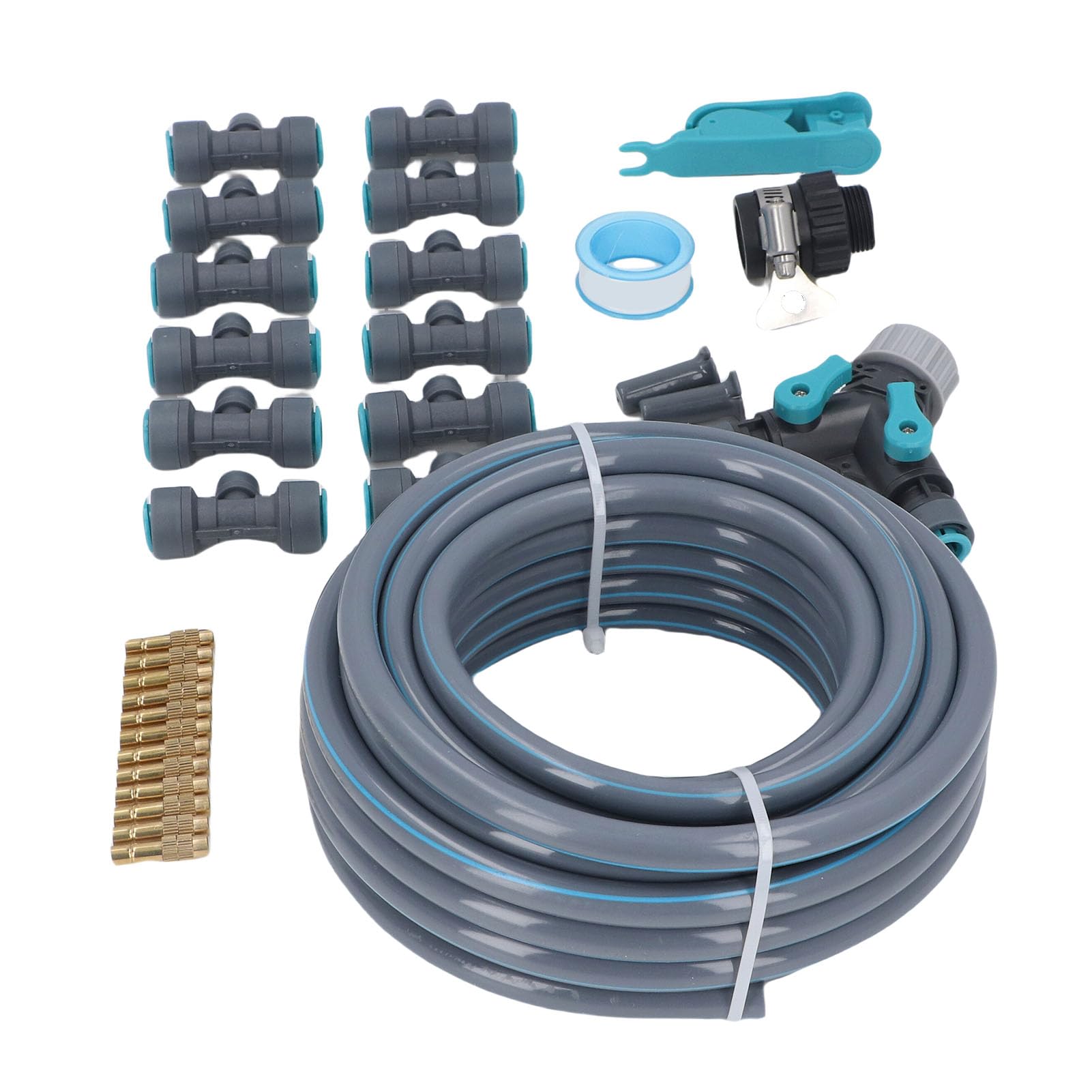 de riego de jardín, kits de riego por goteo automático para equipos de césped con gotero ajustable, manguera de 10m