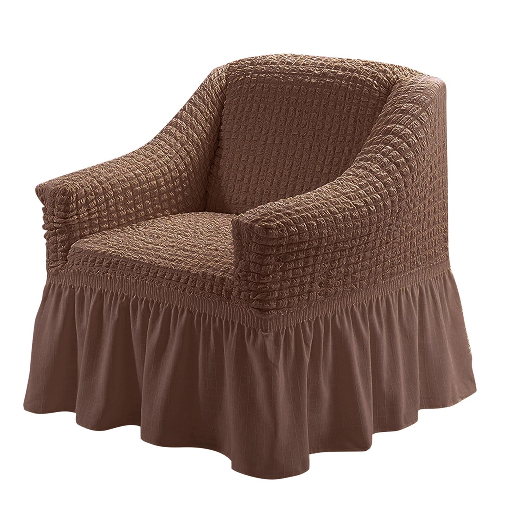 1/2/3/4 Seater Sofa Slipcovers, High Stretch All-inclusive Sofa Covers, Thick Washable Sofa Cover, Anti Slip Dustproof Furniture Cover Protector With Skirt(Size:3 Seater(190-230cm),Color:F)