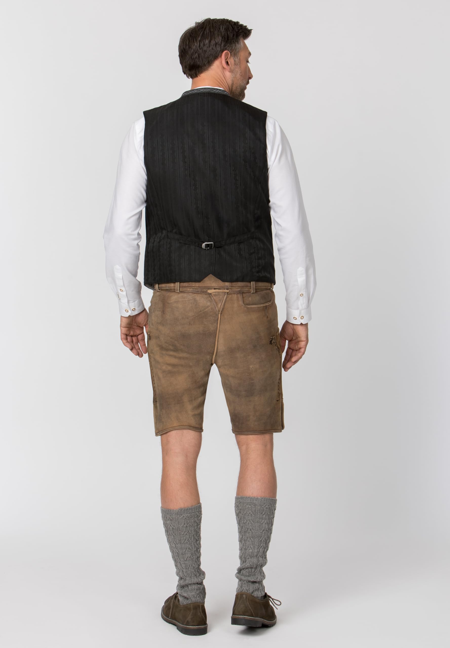 Stockerpoint Herren Trachtenweste Lorenzo I Größen 46-64 I Traditionelle & hochwertige Weste mit verstellbarem Riegel I Perfekt für Trachten & Festlichkeiten – Bild 3