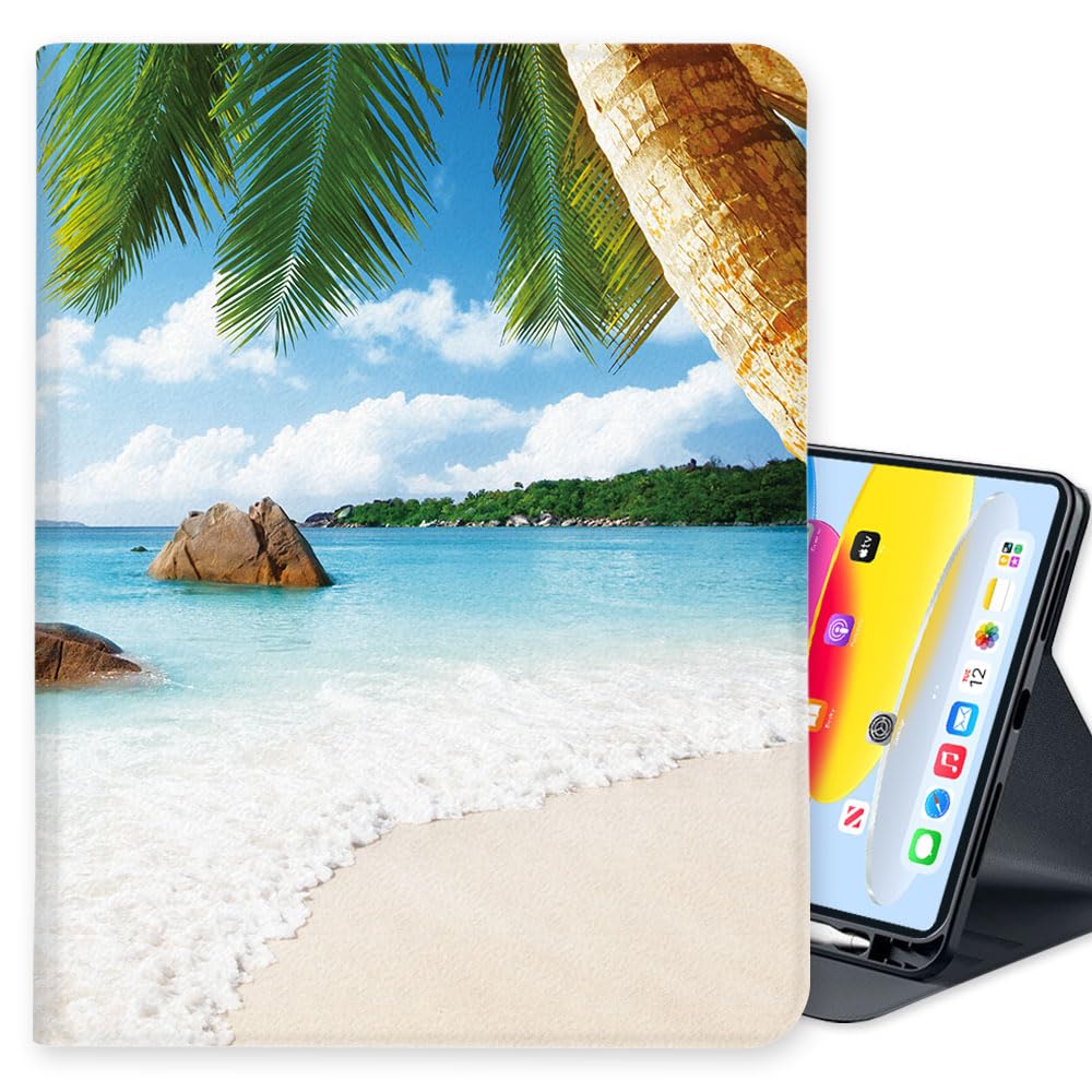 LI-LOVE IPad Case For 11 Inch 2025 & 10.9 Inch 2022 Models - Flower Design With Auto Wake/Sleep