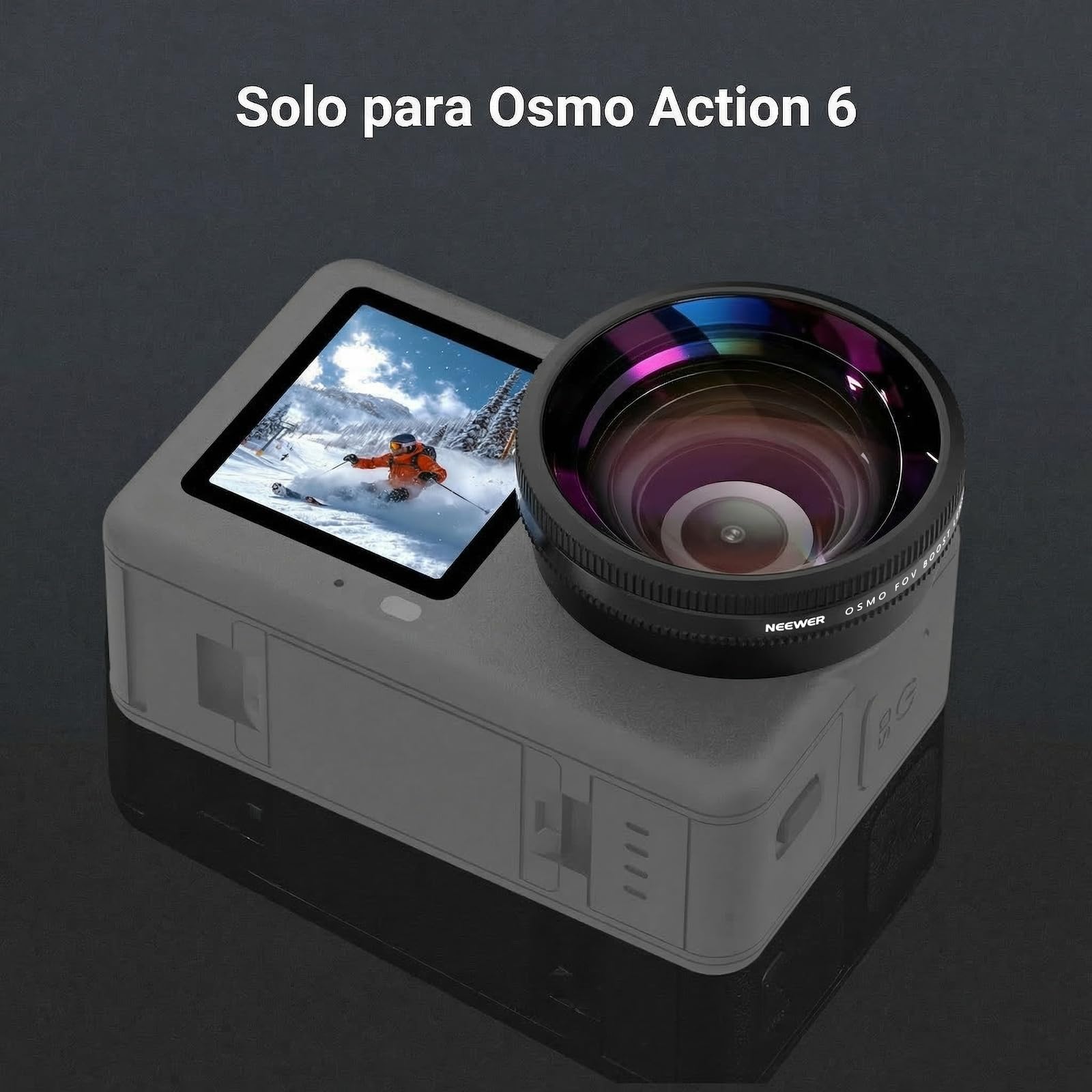NEEWER Lente Gran Angular Compatible únicamente con dji Osmo Action 6